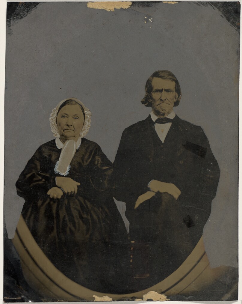 [Portrait of older man and woman]