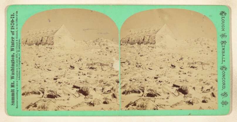 Tip Top House - ice bound. General view of summit. [Mt. Washington, N.H.]