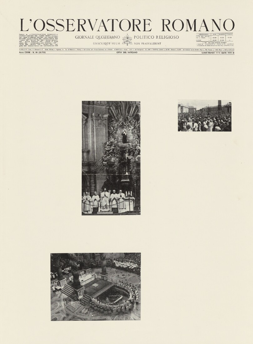Osservatore Romano, March 17 - May 10, 1978 (Detail)