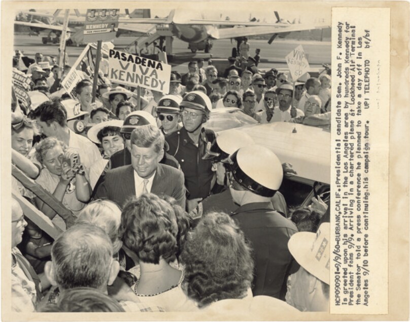 John F. Kennedy, Burbank, California