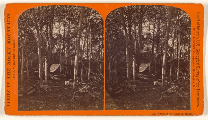 Camp in the Uinta Mountains.