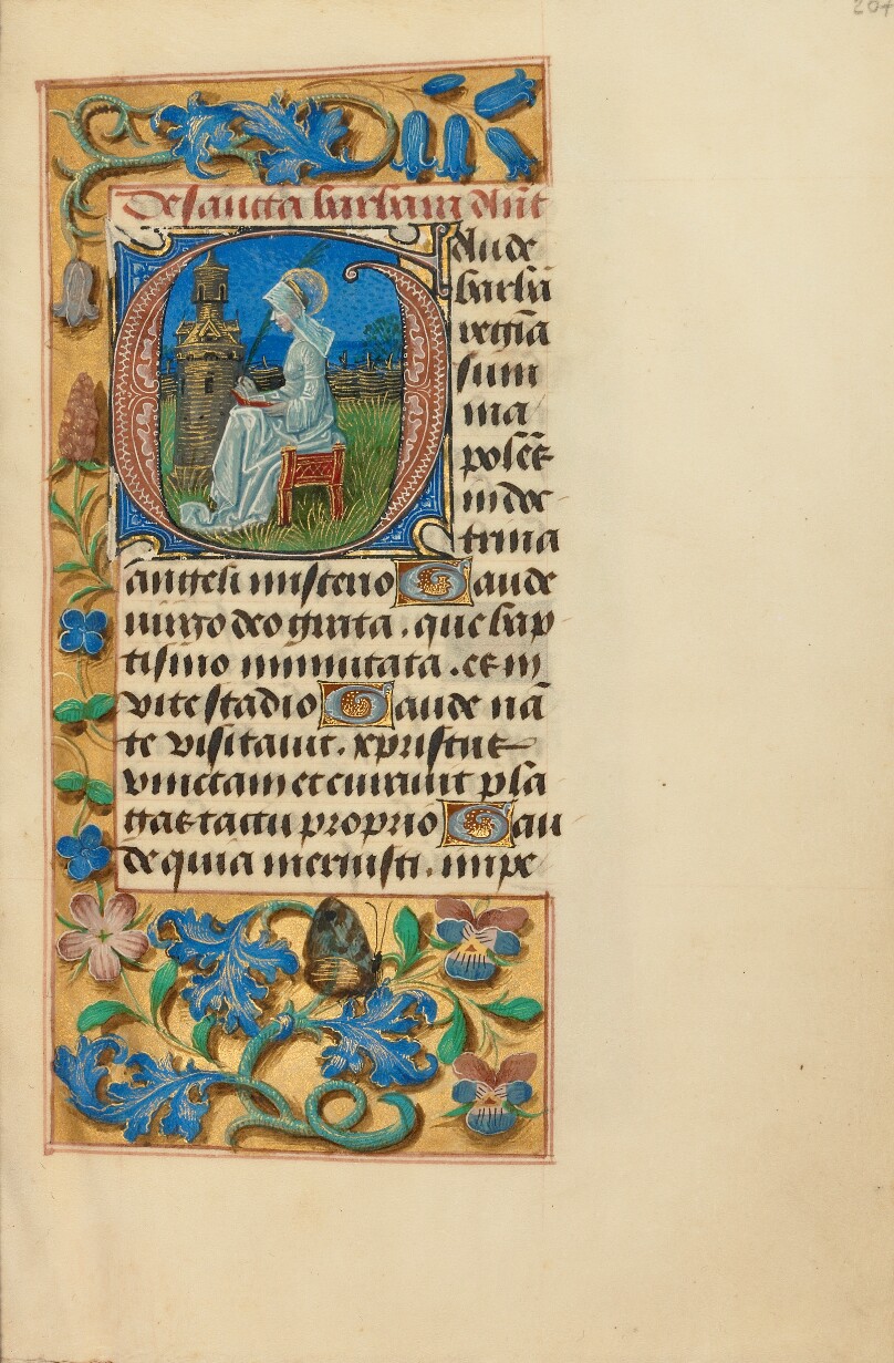 Initial G: Saint Barbara