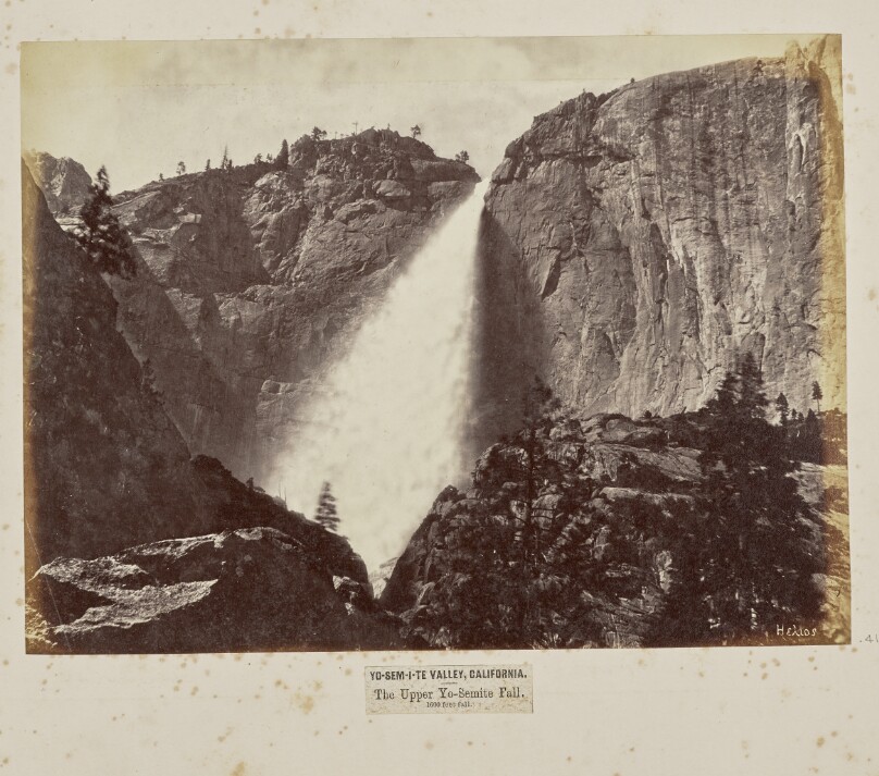 Yo-Sem-i-te Valley, California. The Upper Yo-Semite Fall. 1600 Feet Fall