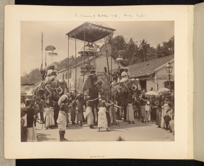 The Procession of Buddha's Tooth, Kandy, Ceylon
