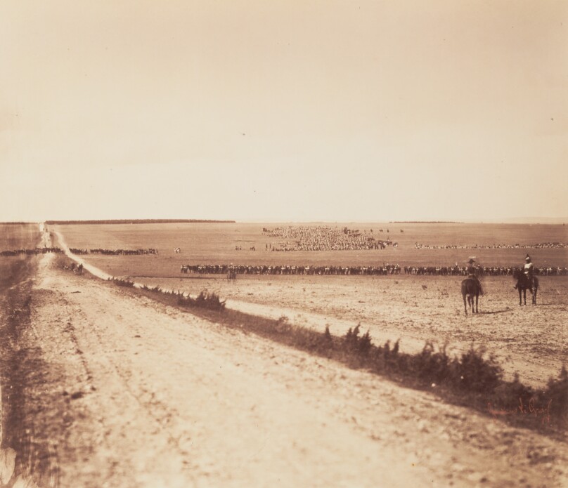Cavalry Maneuvres with Receding Road