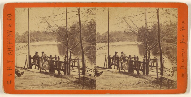Central Park. (New York.) The Lake, and Boats.