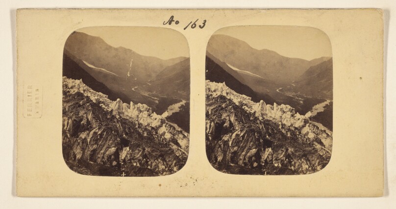[La Mer de Glace et la vallee de Chamouni.]