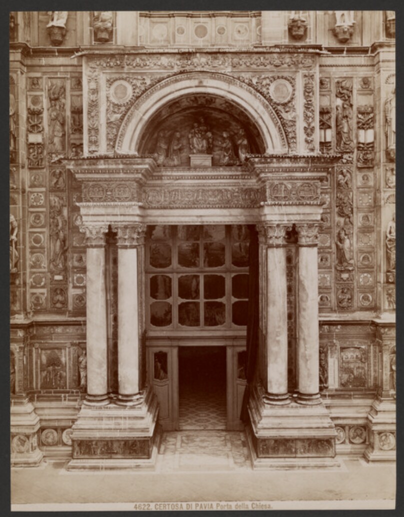 Certosa di Pavia, Porta della Chiesa