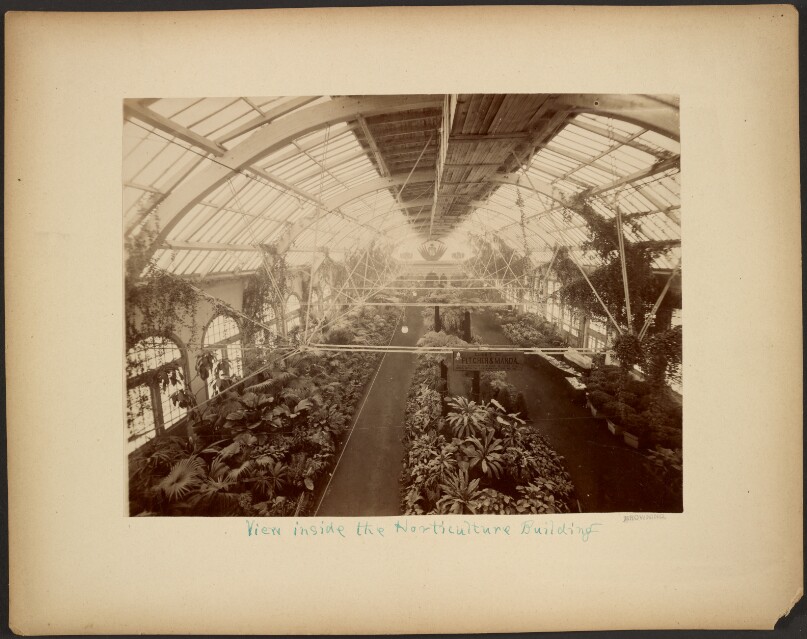 View inside the Horticulture Building