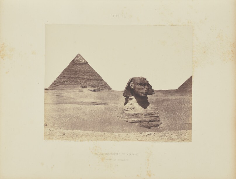 Djîzeh (Nécropole de Memphis). Sphinx et Pyramides