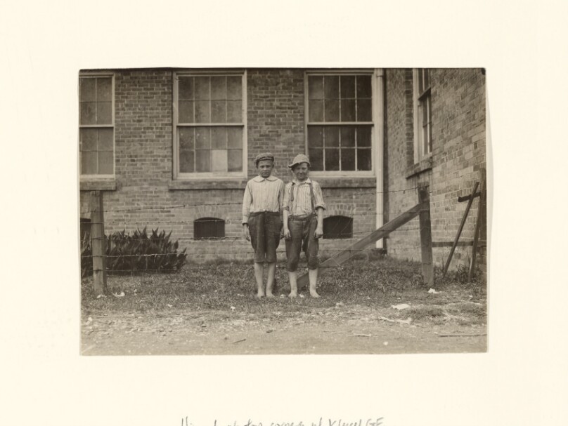 [Herbert, a Doffer, and Walter, a Spinner, Cotton Mill, Magnolia, Mississippi]
