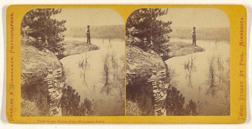 View in the Dalles of the Wisconsin River