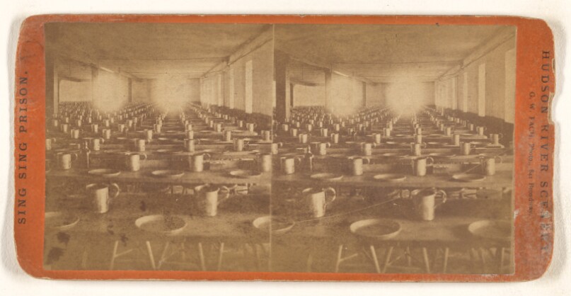 [Dining hall, Sing Sing Prison, New York]