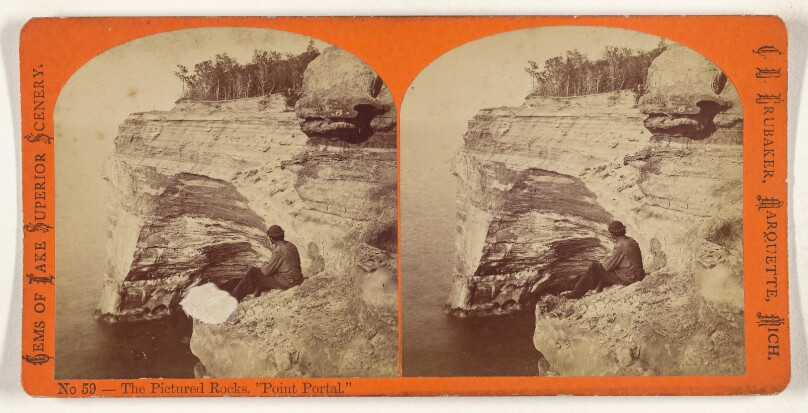 The Pictured Rocks. "Point Portal".