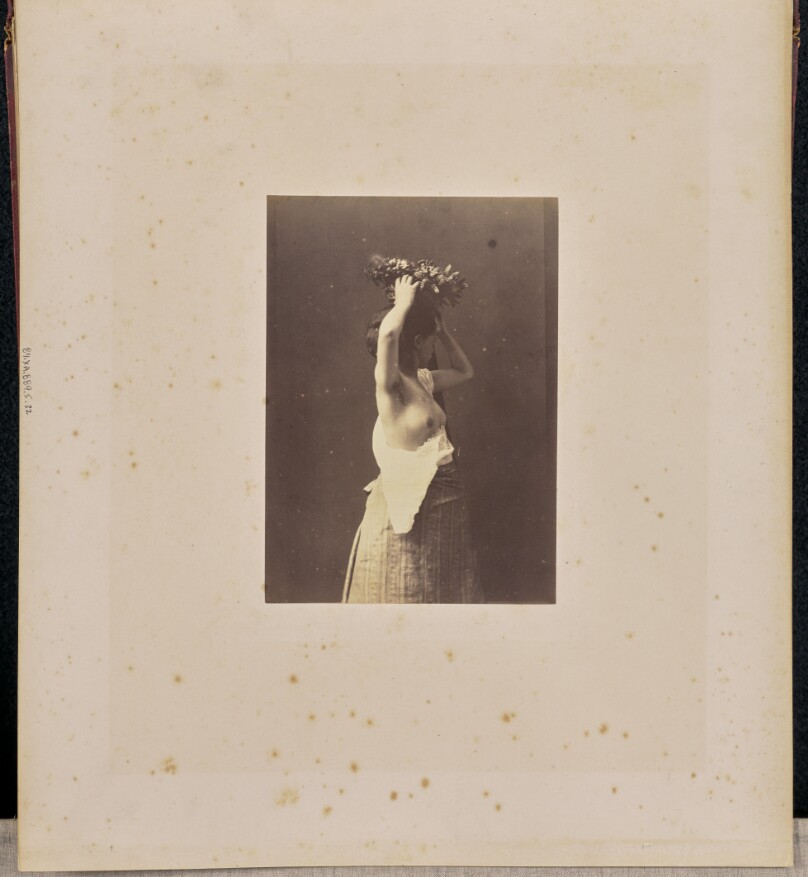 [Portrait of a woman with wreath]