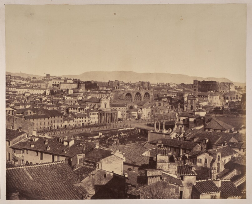[View of Rome with Basilica of Maxentius]