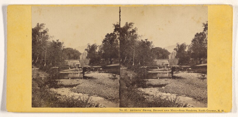 Artists' Brook, Bridge and Mill. - Meadows, North Conway, N.H.