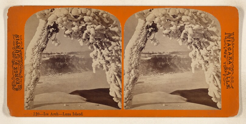 Ice Arch - Luna Island. [Niagara Falls, New York]