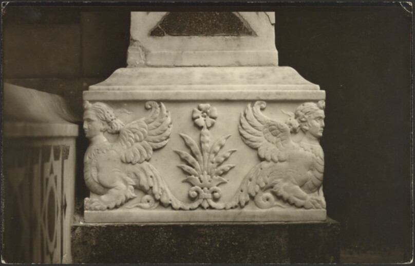 Ornamental details by assistants of Antonio Rossellino.