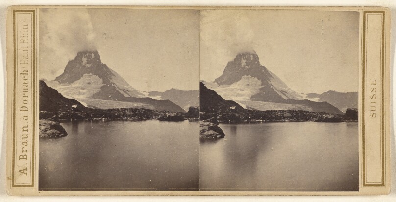 Alpes Valaisanes. Lac du Riffelhorn et Matterhorn.