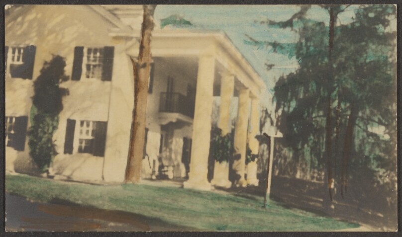 [House with columned porch]