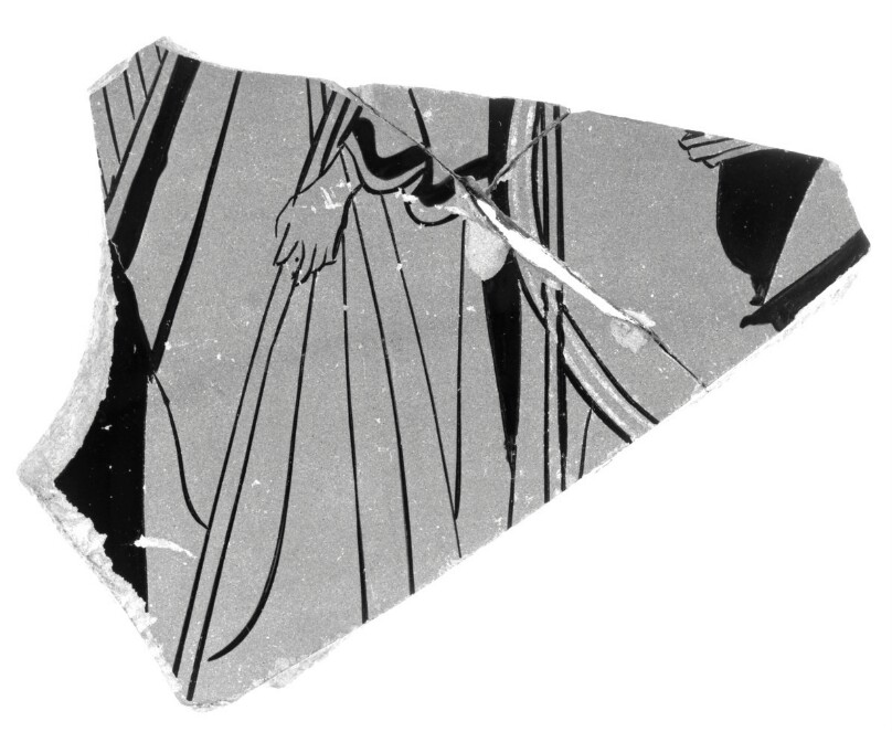 Attic Red-Figure Kylix Fragment (comprised of 3 joined fragments)