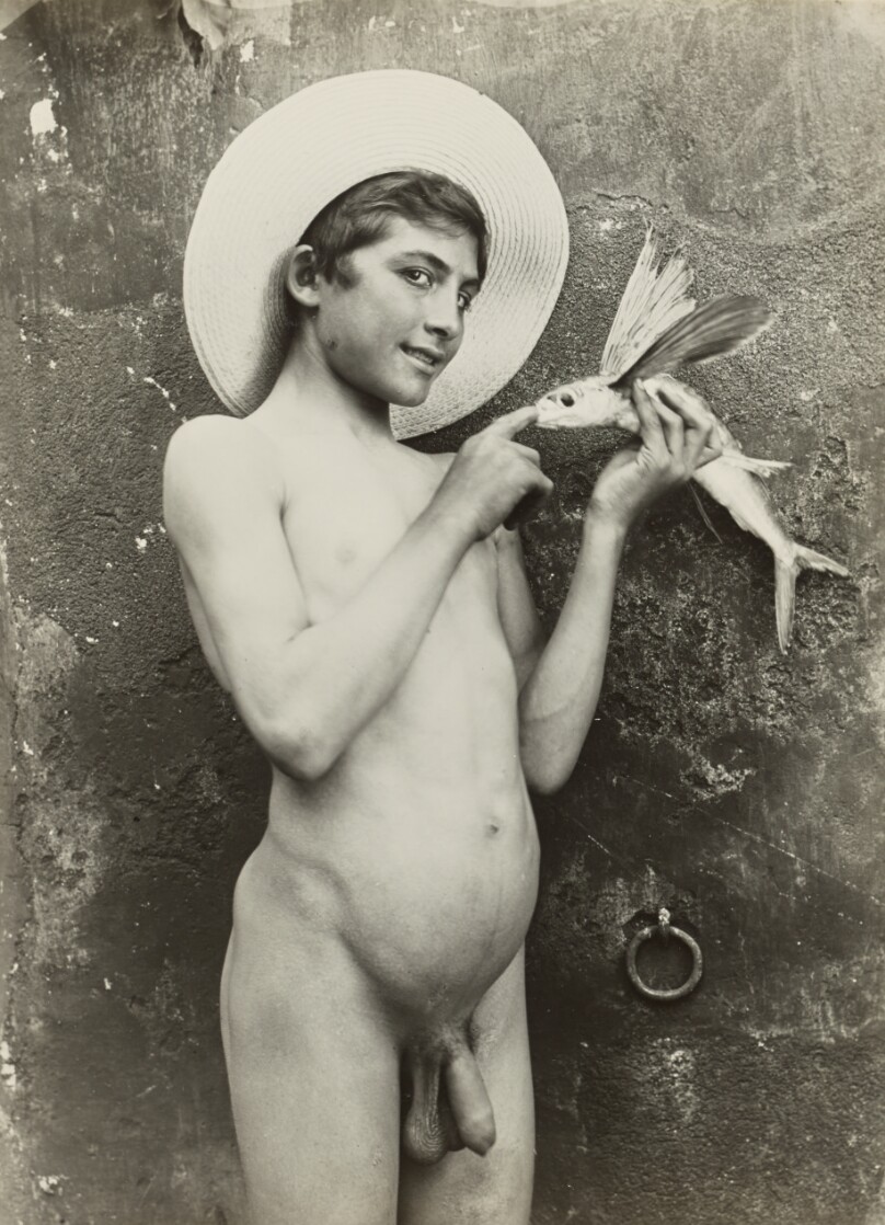[Boy with fish]