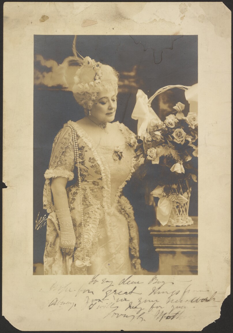 [Portrait of woman in costume]