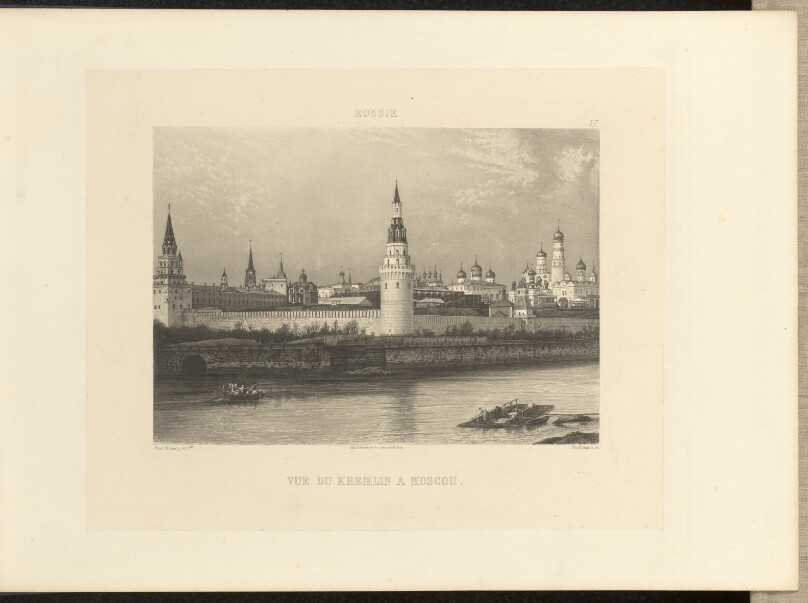 Vue du Kremlin à Moscou
