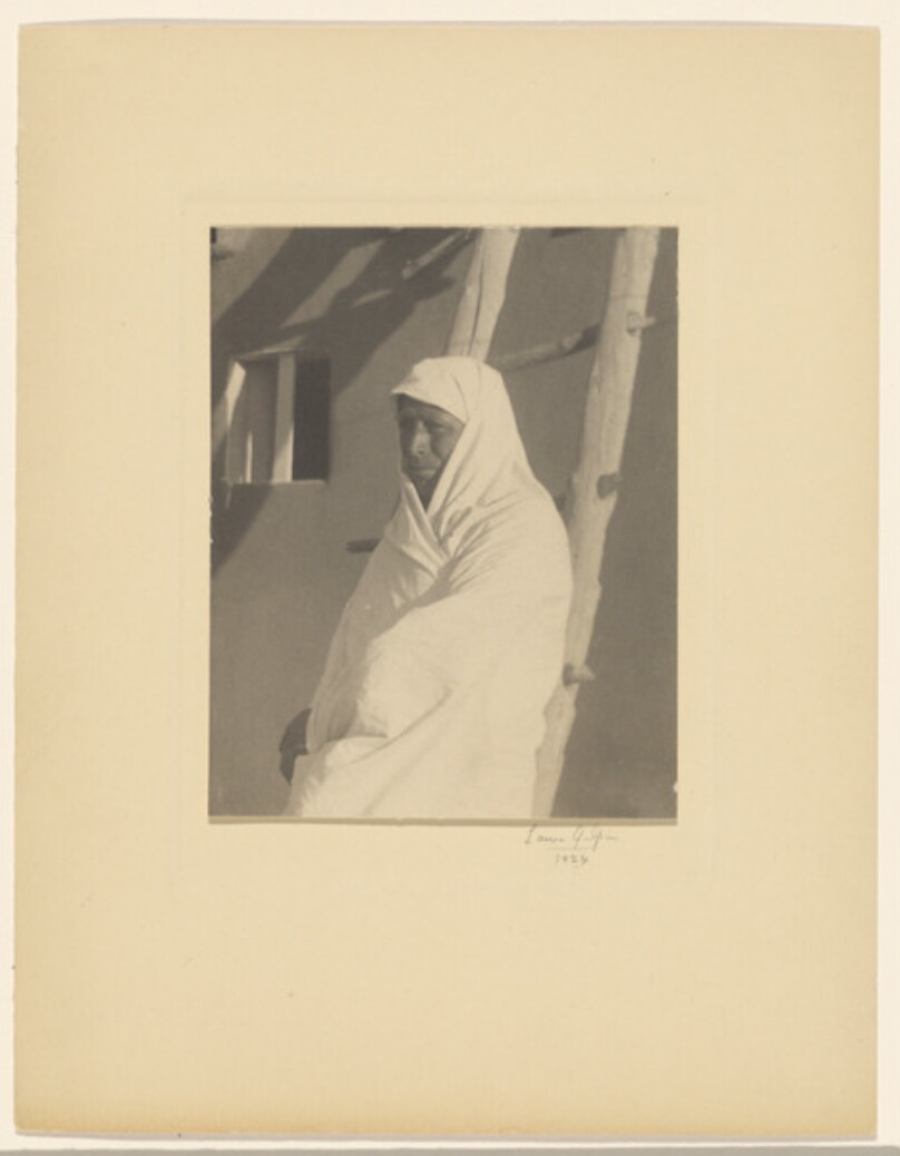 [Figure in White Shawl]