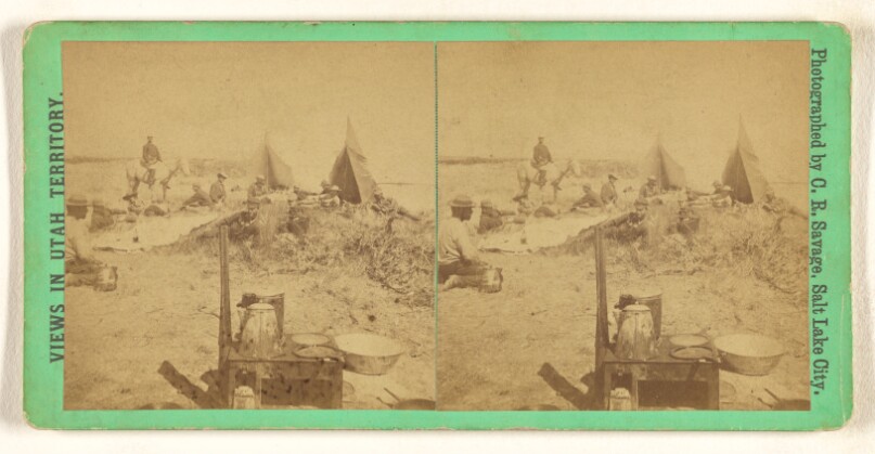 [Camp site, Yale Expedition, Utah]