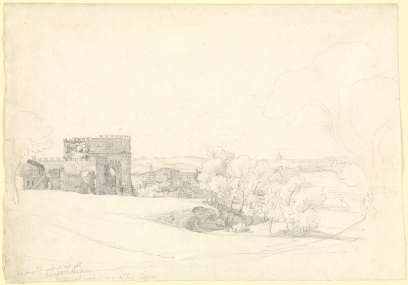 Via Appia Antica with the Tomb of Cecilia Metella