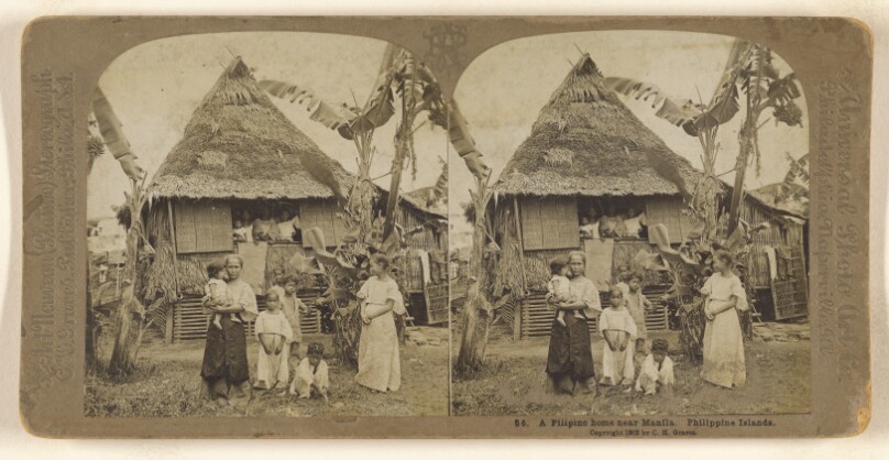 A Filipino home near Manila. Philippine Islands.