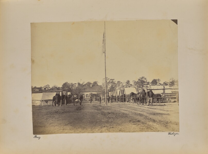 Fort Brady 1st Connecticut Artillery. Building Winter Quarters