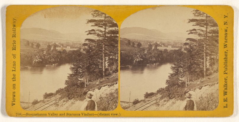 Susquehanna Valley and Starucca Viaduct - (distant view.)