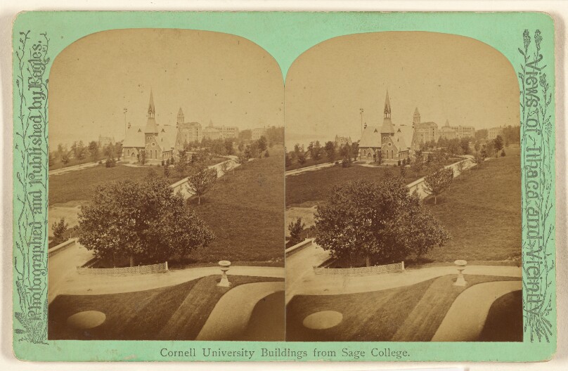 Cornell University Buildings from Sage College.