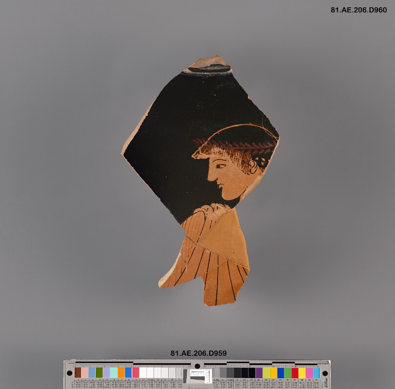 Attic Red-Figure Neck Amphora Fragment