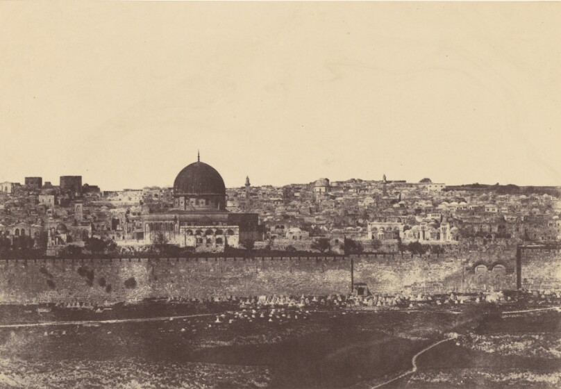 Jérusalem. Enceinte du Temple. Vue générale de la face Est. Pl. 2