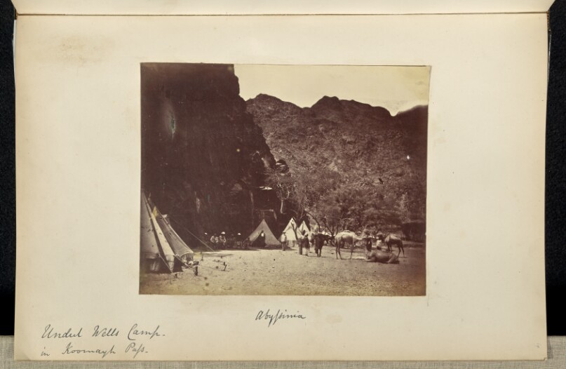 Abyssinia. Undul Wells Camp in Koomayli Pass