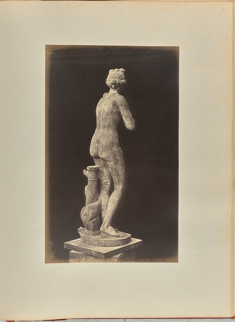 [Statue of Venus, back view]