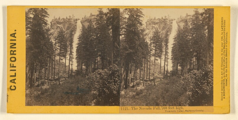 The Nevada Fall, 700 feet high, Yo-Semite Valley, Mariposa County.