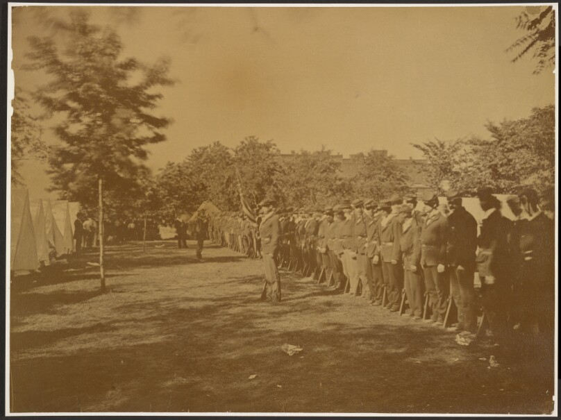 [Union Troops Standing in Formation]