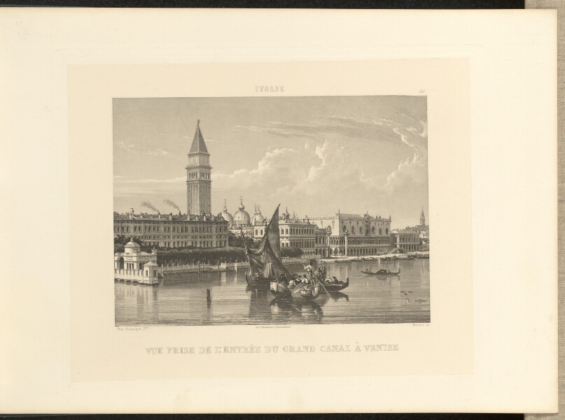 Vue prise de l'Entrée du Grand Canal à Venise