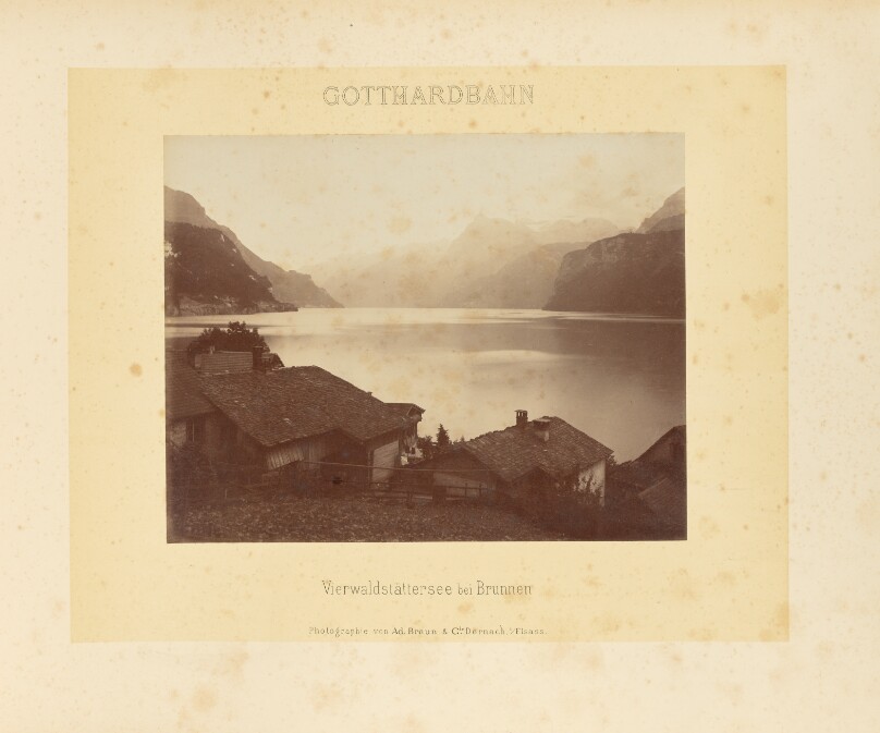 Gotthardbahn: Vierwaldstättersee bei Brunnen