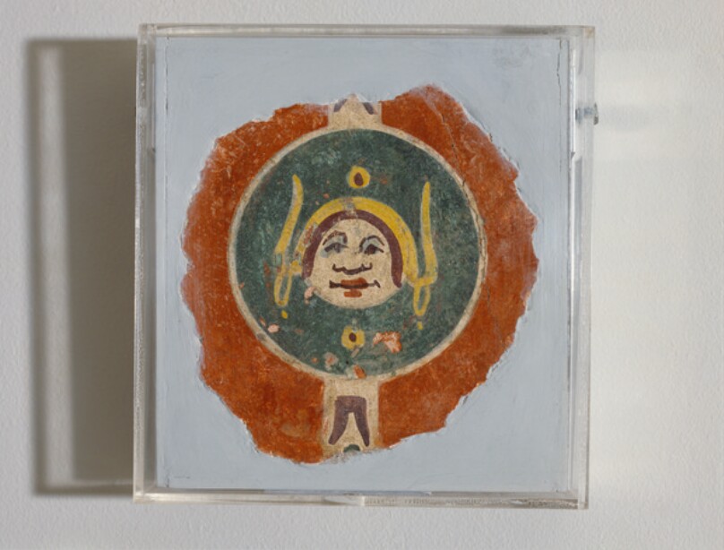 Five Fragments of a Red Ground Frescoed Wall, One Fragment of a Black Ground Frescoed Wall