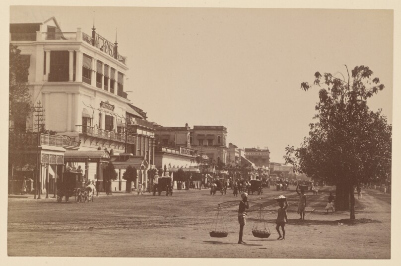 Esplanada Row, Looking Towards Dharamtala, Calcutta