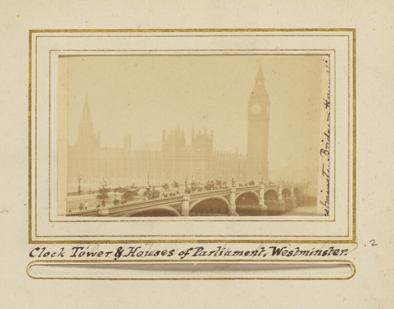 Westminster Bridge & Houses of Parlia[ment]