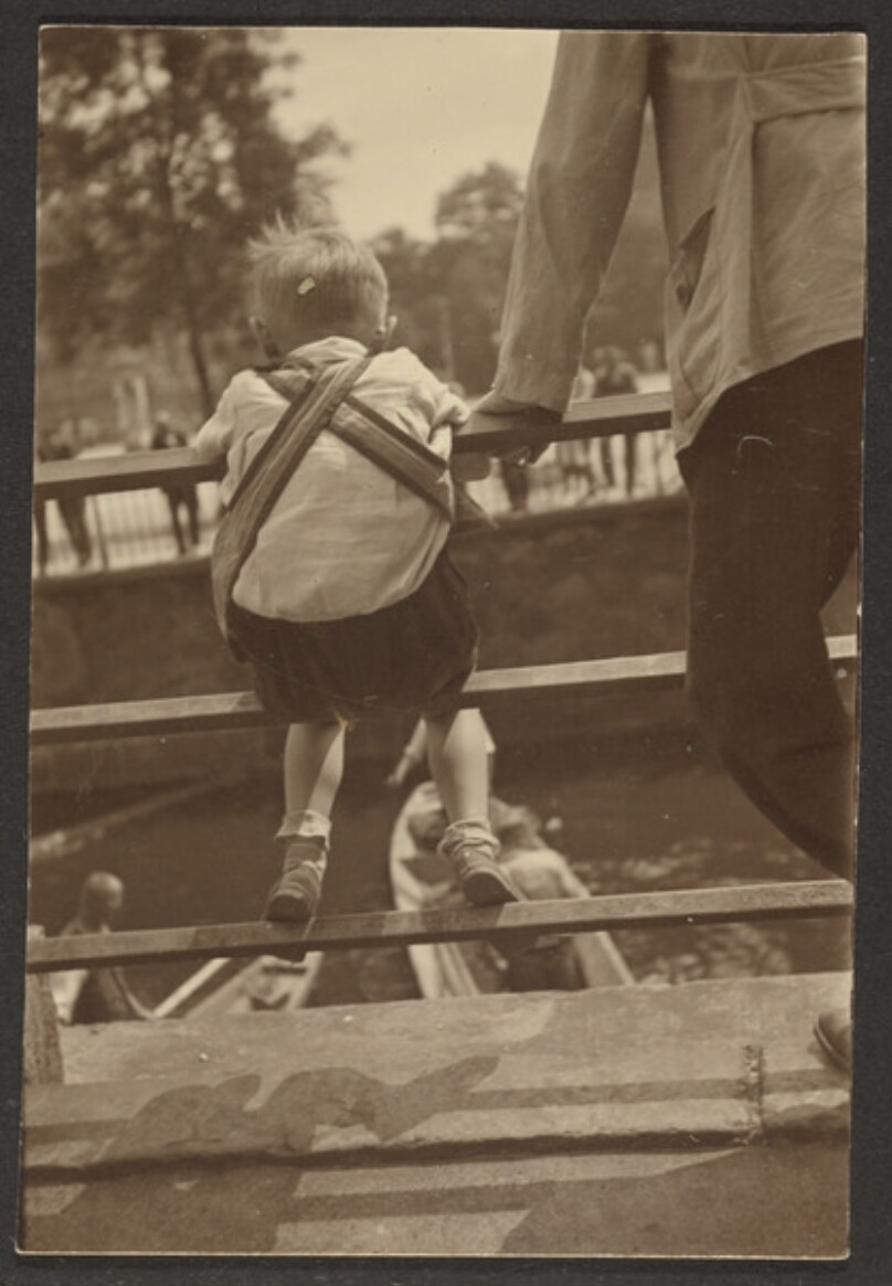 [Small Boy Observing Boats]