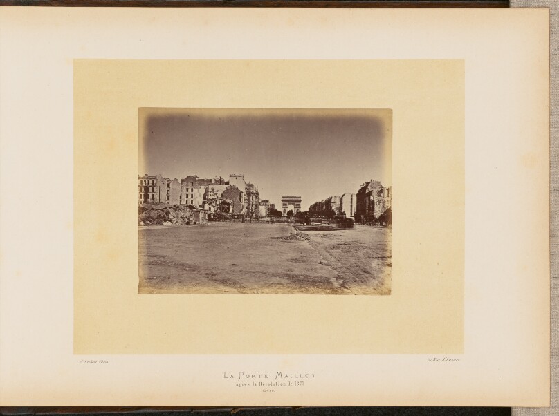 La Porte Maillot après la Révolution de 1871.