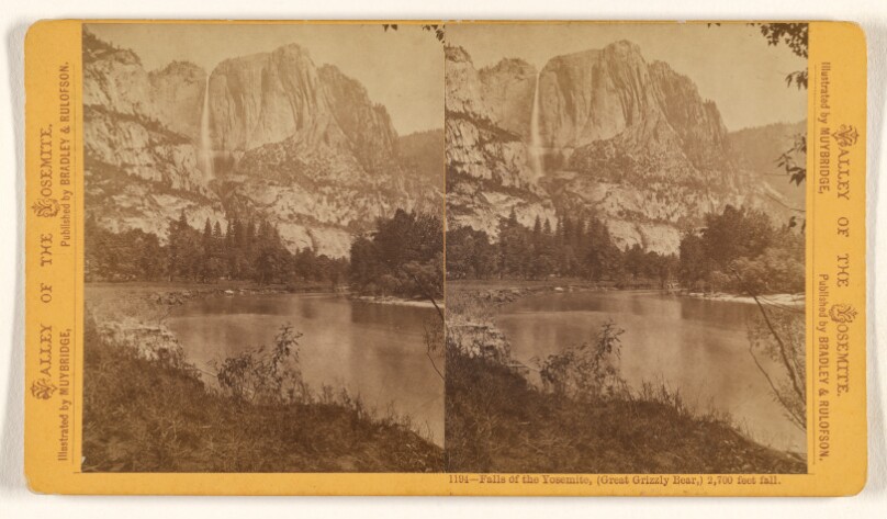 Falls of the Yosemite, (Great Grizzly Bear,) 2,700 feet fall.